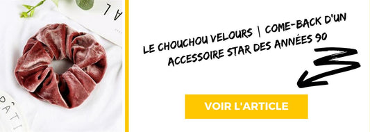 chouchou velours rouge cheveux