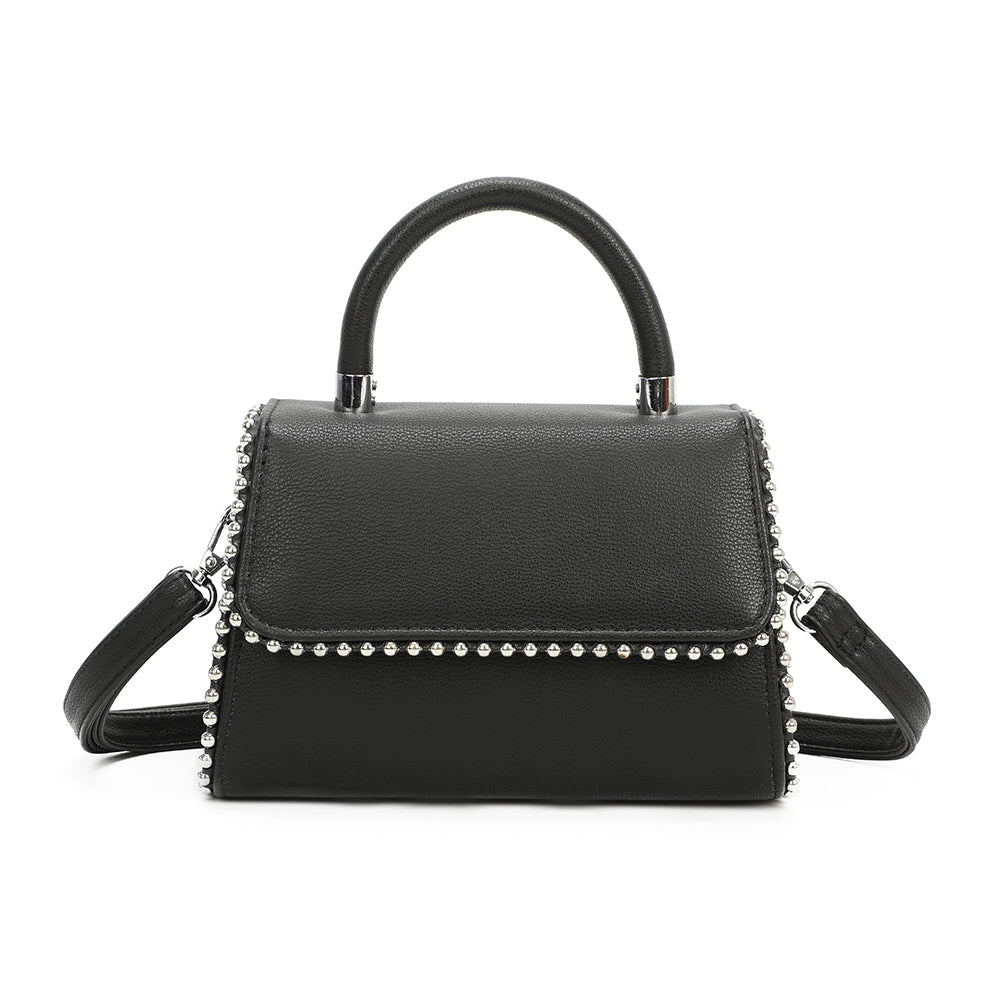 Sac à Main Clouté à Bandoulière Roxy Noir