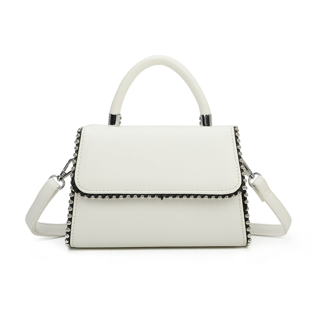 Sac à Main Clouté à Bandoulière Roxy Blanc