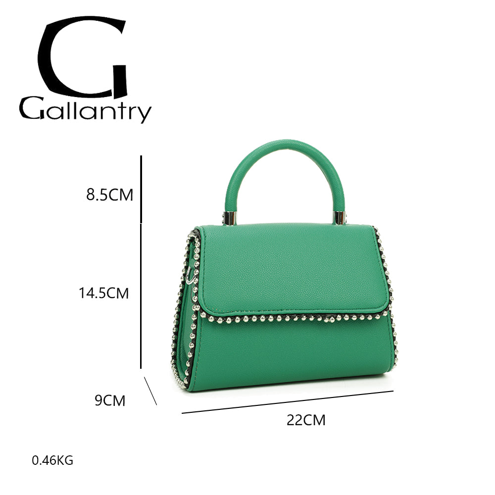 Sac à Main Clouté à Bandoulière Roxy Vert