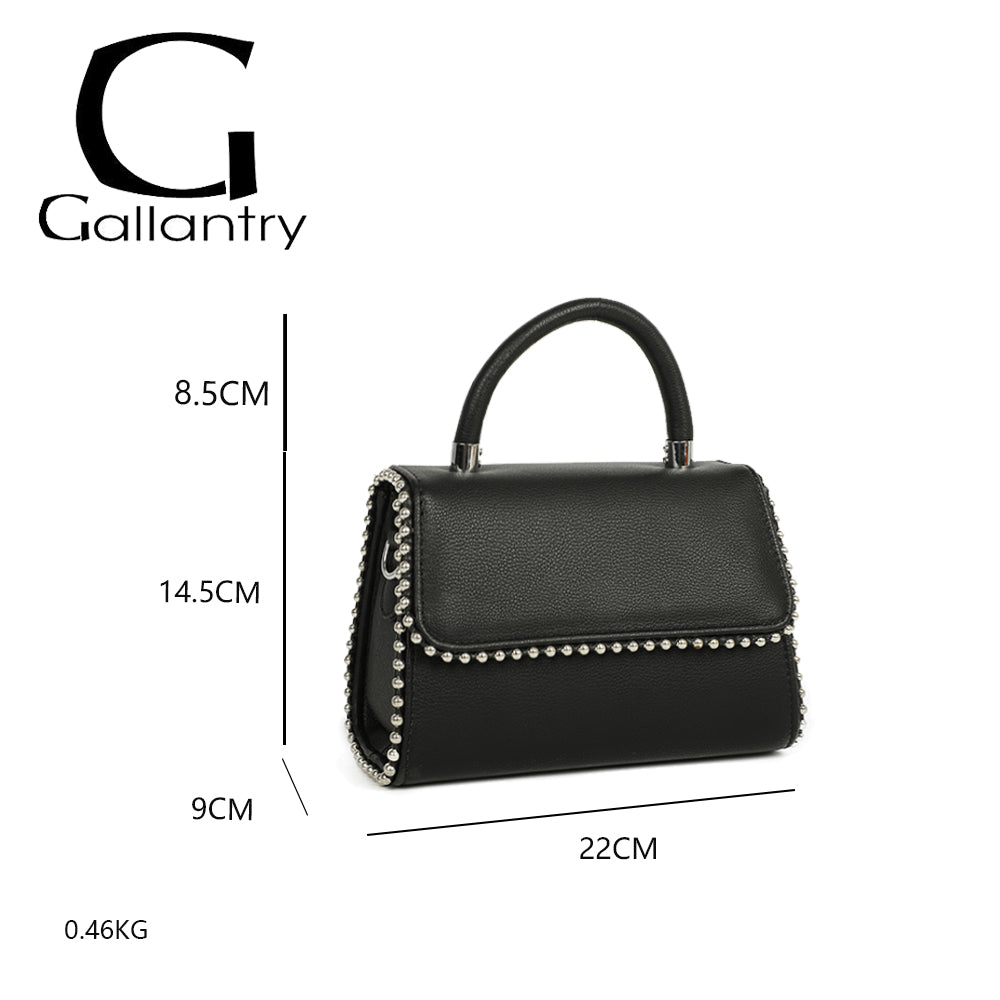 Sac à Main Clouté à Bandoulière Roxy Noir