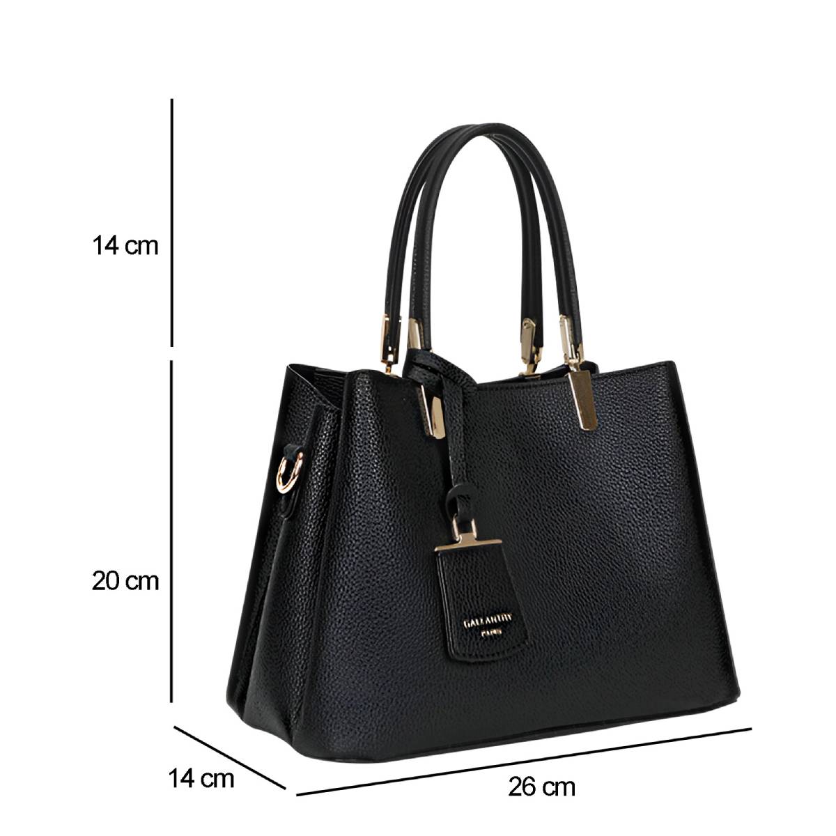 Sac à Main Fourre-Tout Bandoulière L'Échappée Noir
