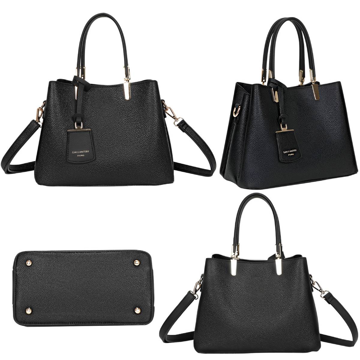 Sac à Main Fourre-Tout Bandoulière L'Échappée Noir