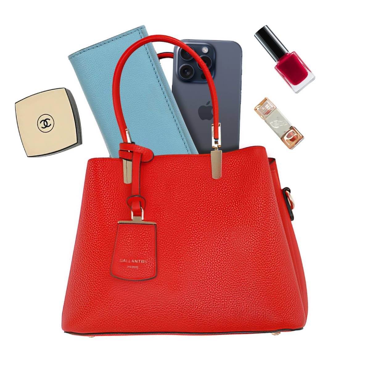 Sac à Main Fourre-Tout Bandoulière L'Échappée Rouge