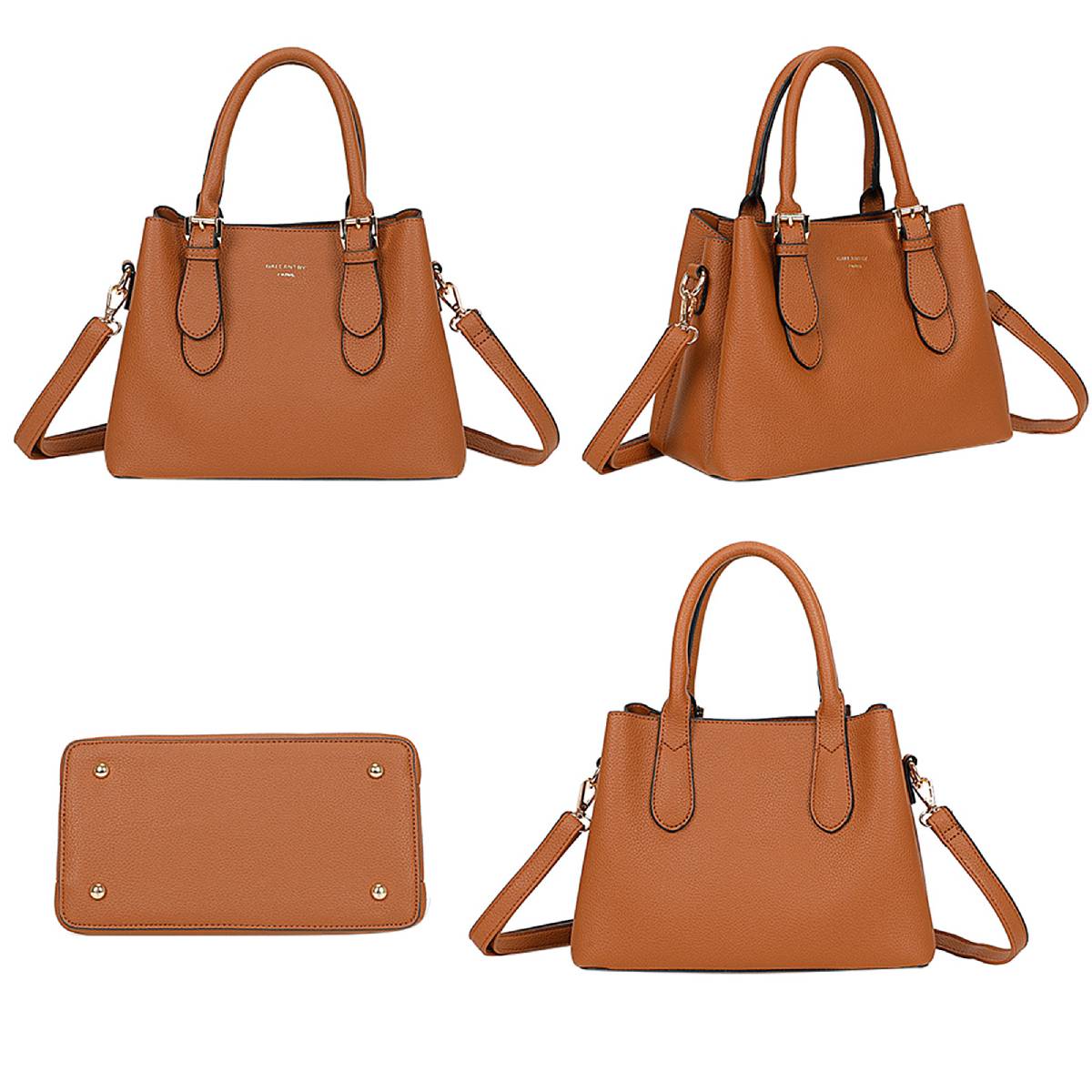 Sac à Main Fourre-Tout à Bandoulière Sydney Marron