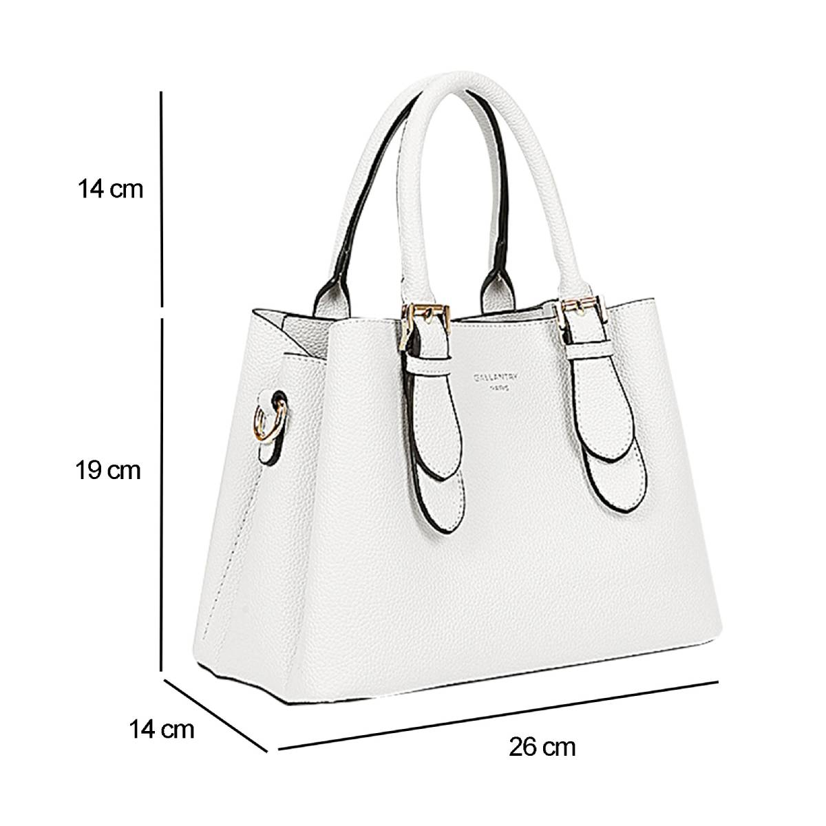 Sac à Main Fourre-Tout à Bandoulière Sydney Blanc