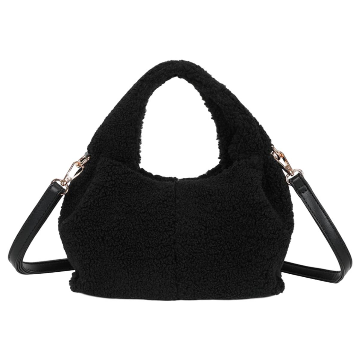 Sac à Main Fourrure à Bandoulière Dakota Noir
