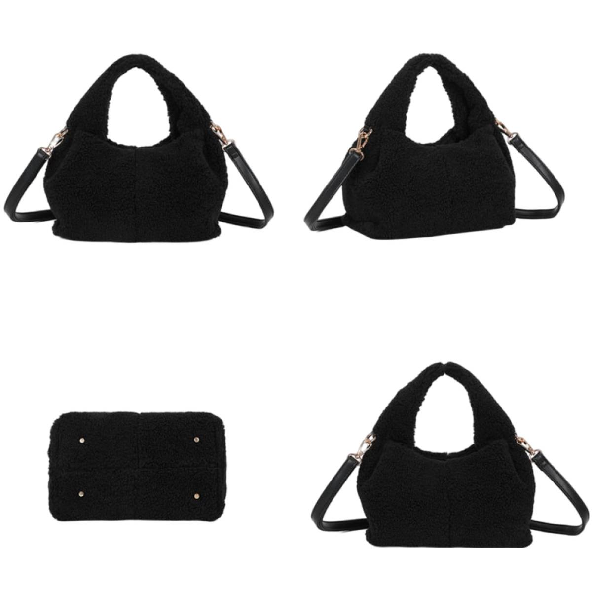 Sac à Main Fourrure à Bandoulière Dakota Noir
