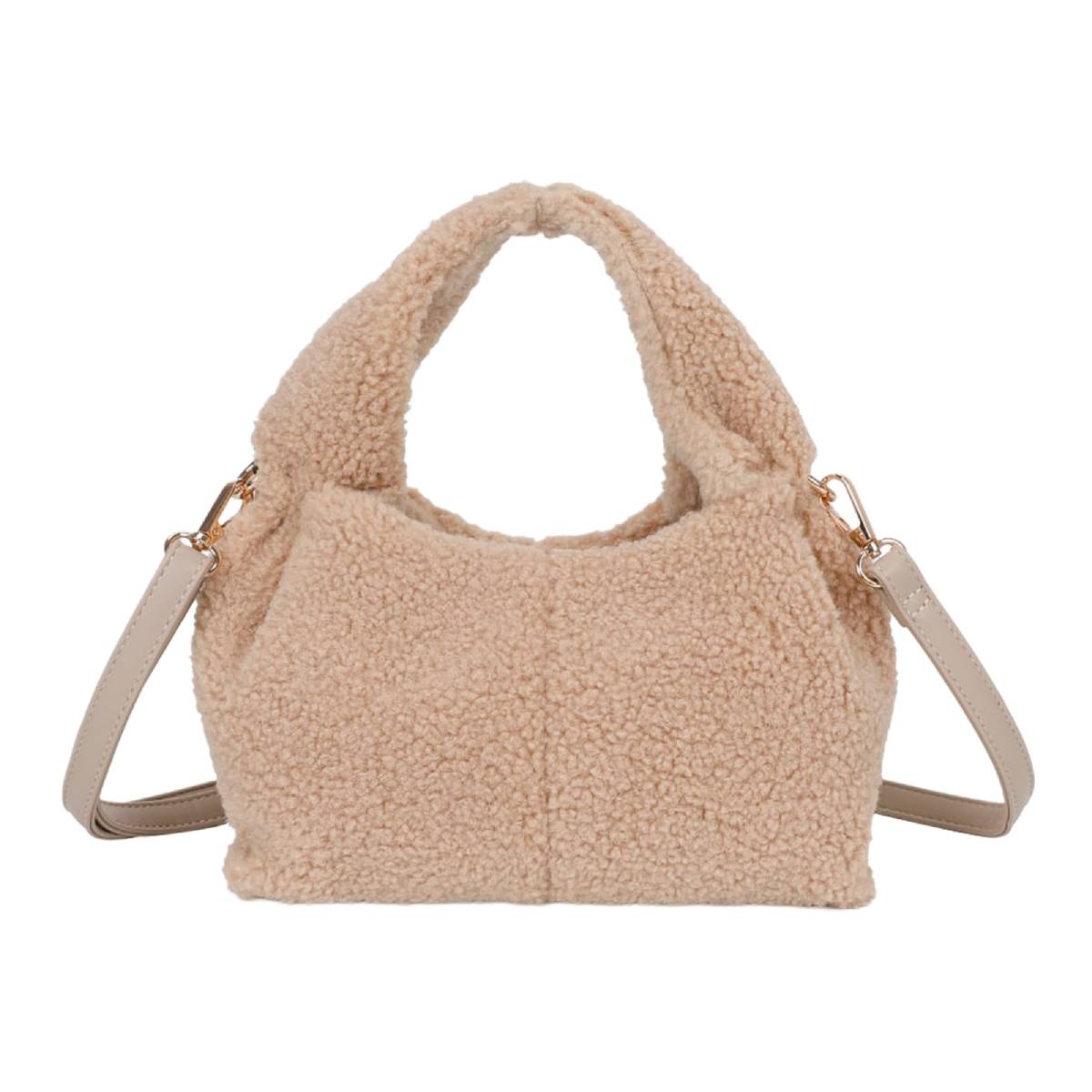 Sac à Main Fourrure à Bandoulière Dakota Taupe