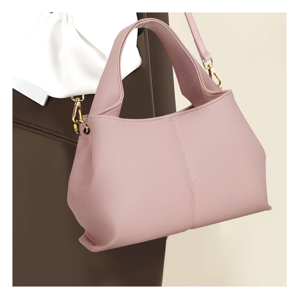 Sac Origami Fourre-Tout à Bandoulière L'Allure Rose