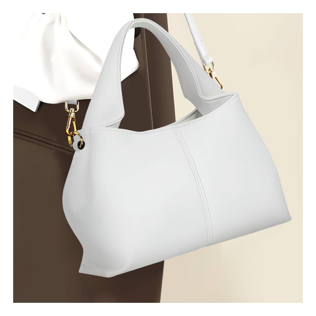 Sac Origami Fourre-Tout à Bandoulière L'Allure Blanc
