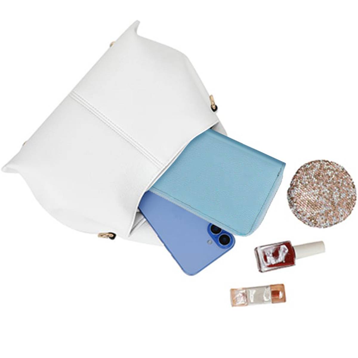 Sac Origami Fourre-Tout à Bandoulière L'Allure Blanc