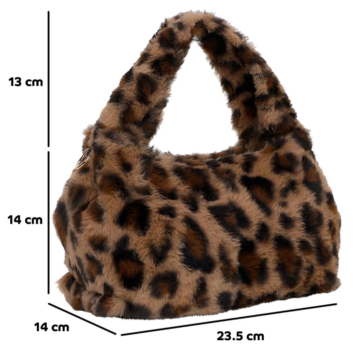 Sac à Main Fourrure à Bandoulière La Caresse Camel