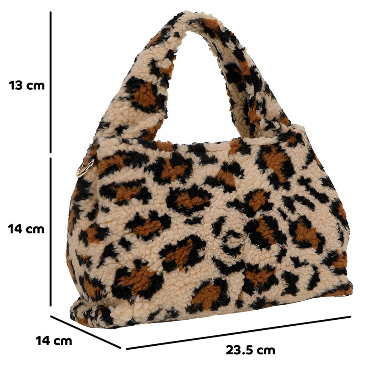 Sac à Main Fourrure à Bandoulière La Caresse Marron