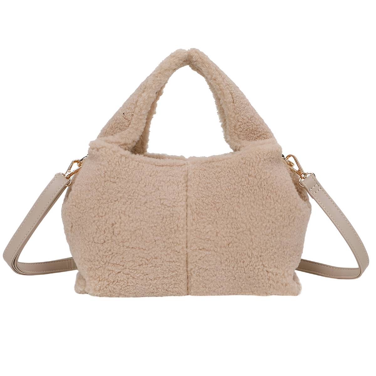 Sac à Main Fourrure à Bandoulière La Caresse Taupe