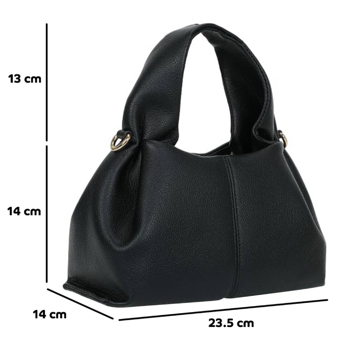Sac Origami Fourre-Tout à Bandoulière La Nuance Noir