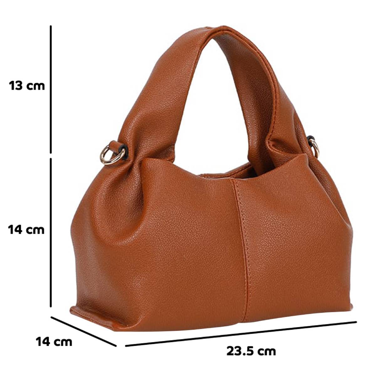 Sac Origami Fourre-Tout à Bandoulière La Nuance Marron Foncé
