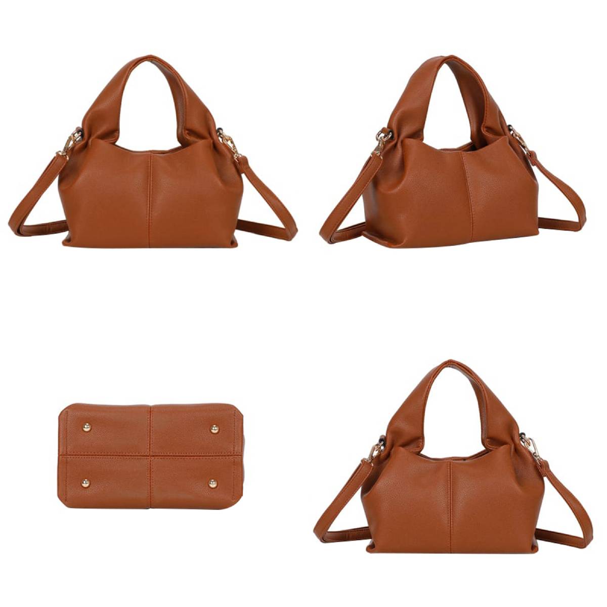 Sac Origami Fourre-Tout à Bandoulière La Nuance Marron Foncé