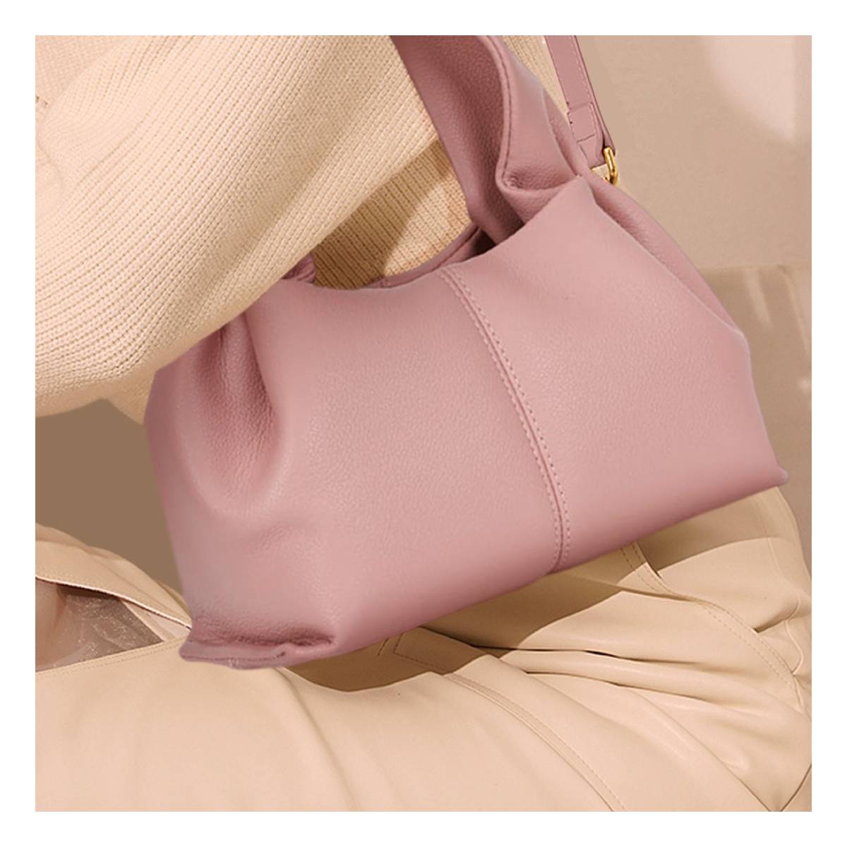 Sac Origami Fourre-Tout à Bandoulière La Nuance Rose