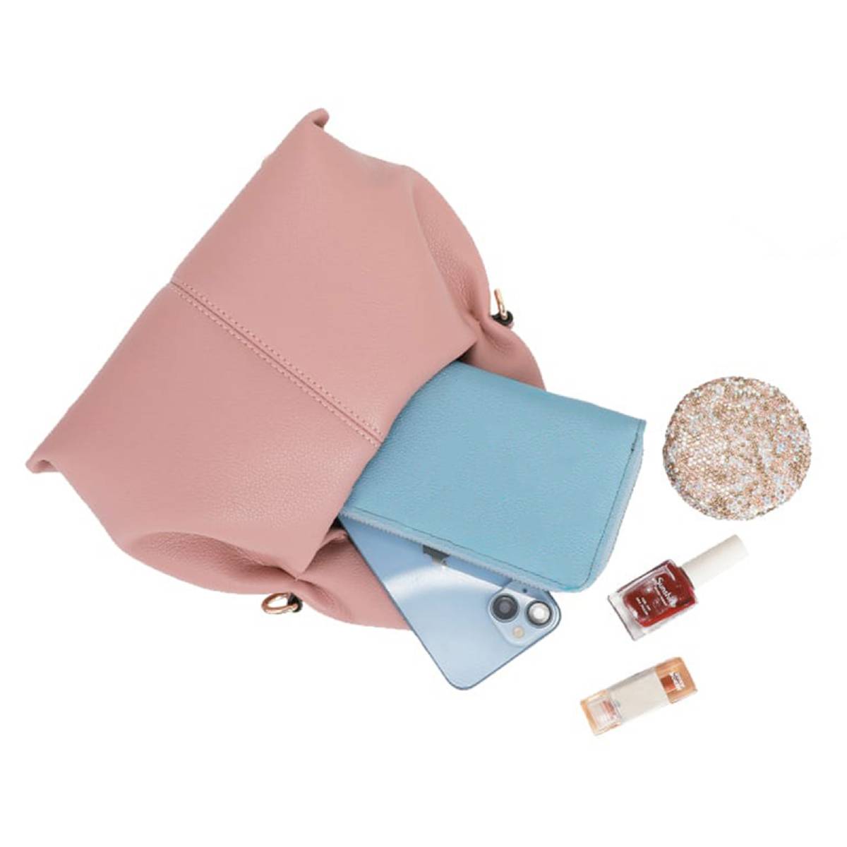 Sac Origami Fourre-Tout à Bandoulière La Nuance Rose