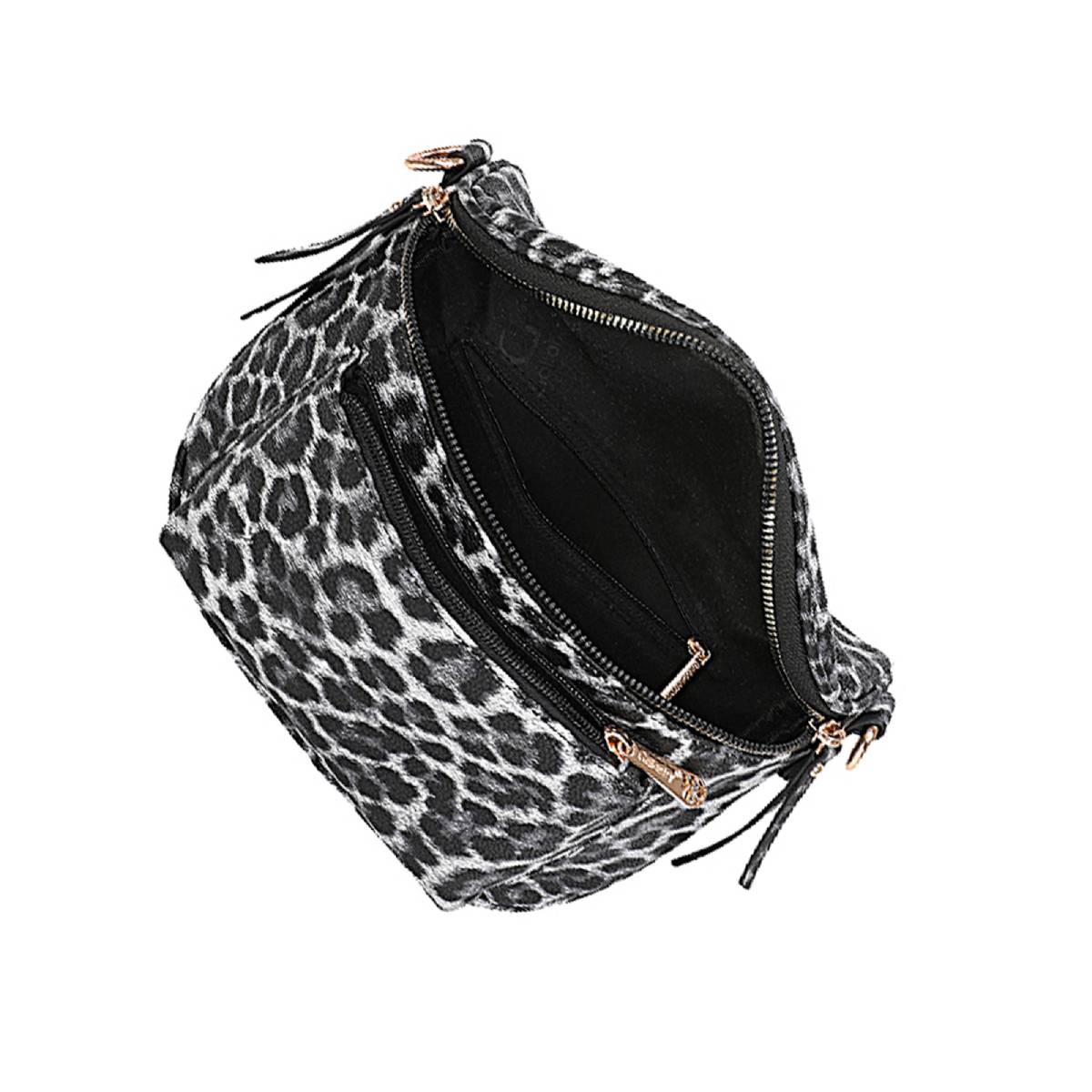 Sac Banane Imprimé Léopard La Virée Gris