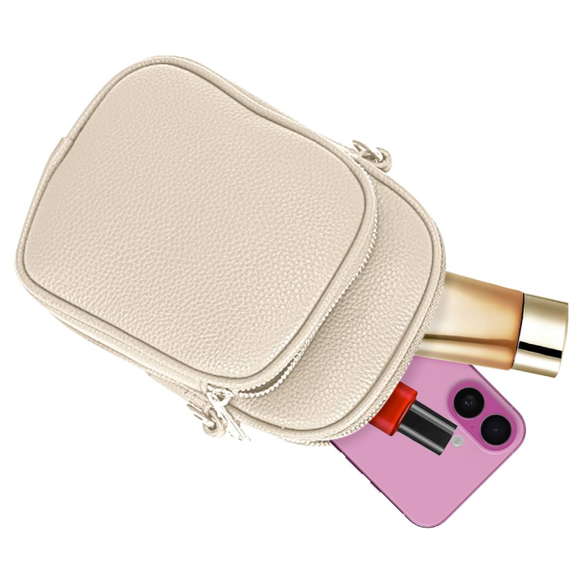 Sacoche Téléphone à Bandoulière Aztèque Le Glyphe Taupe