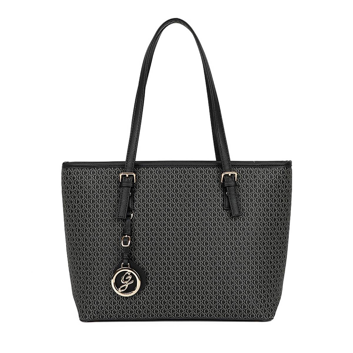 Sac Cabas Imprimé Calligraphique L'Empreinte Noir