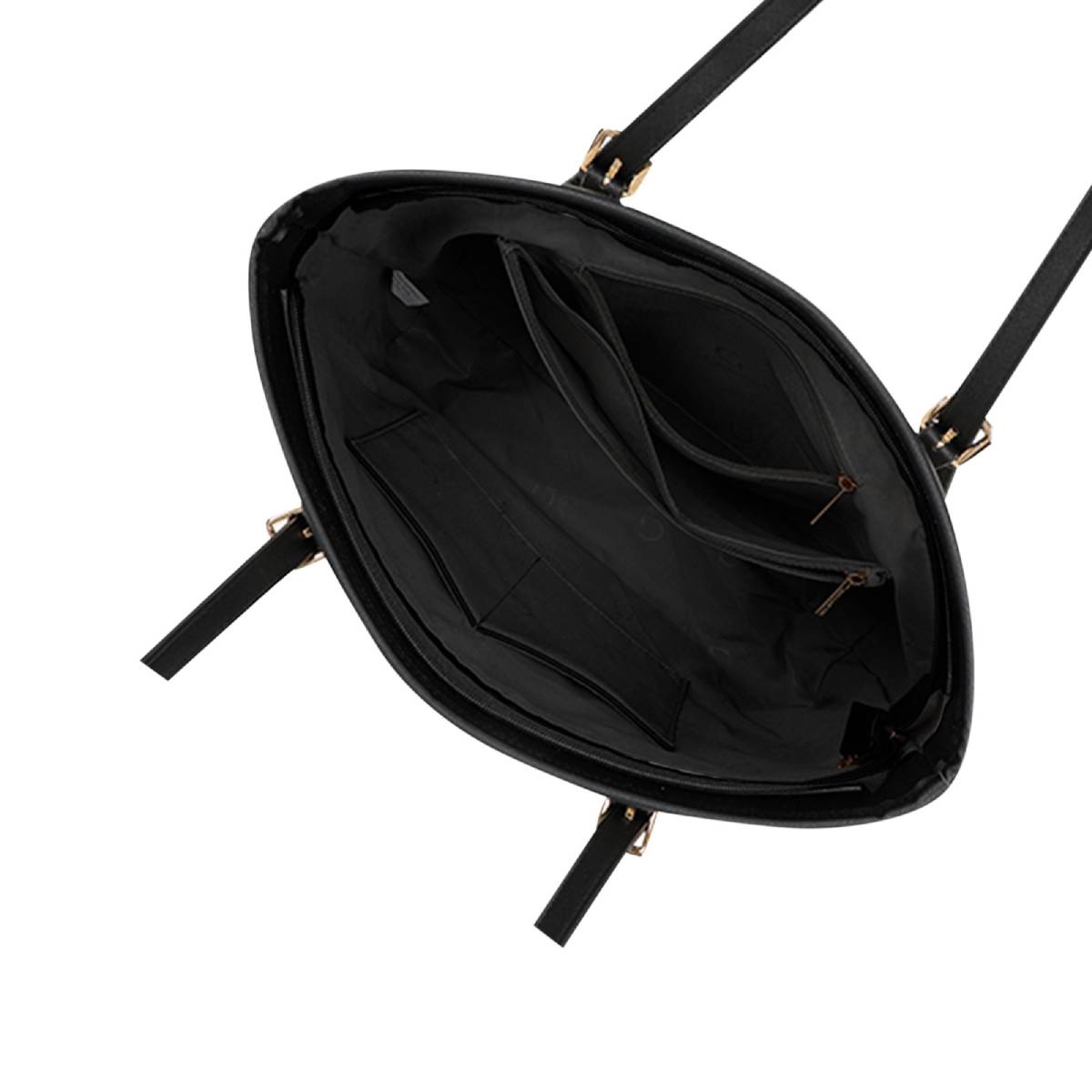 Sac Cabas Imprimé Calligraphique L'Empreinte Noir