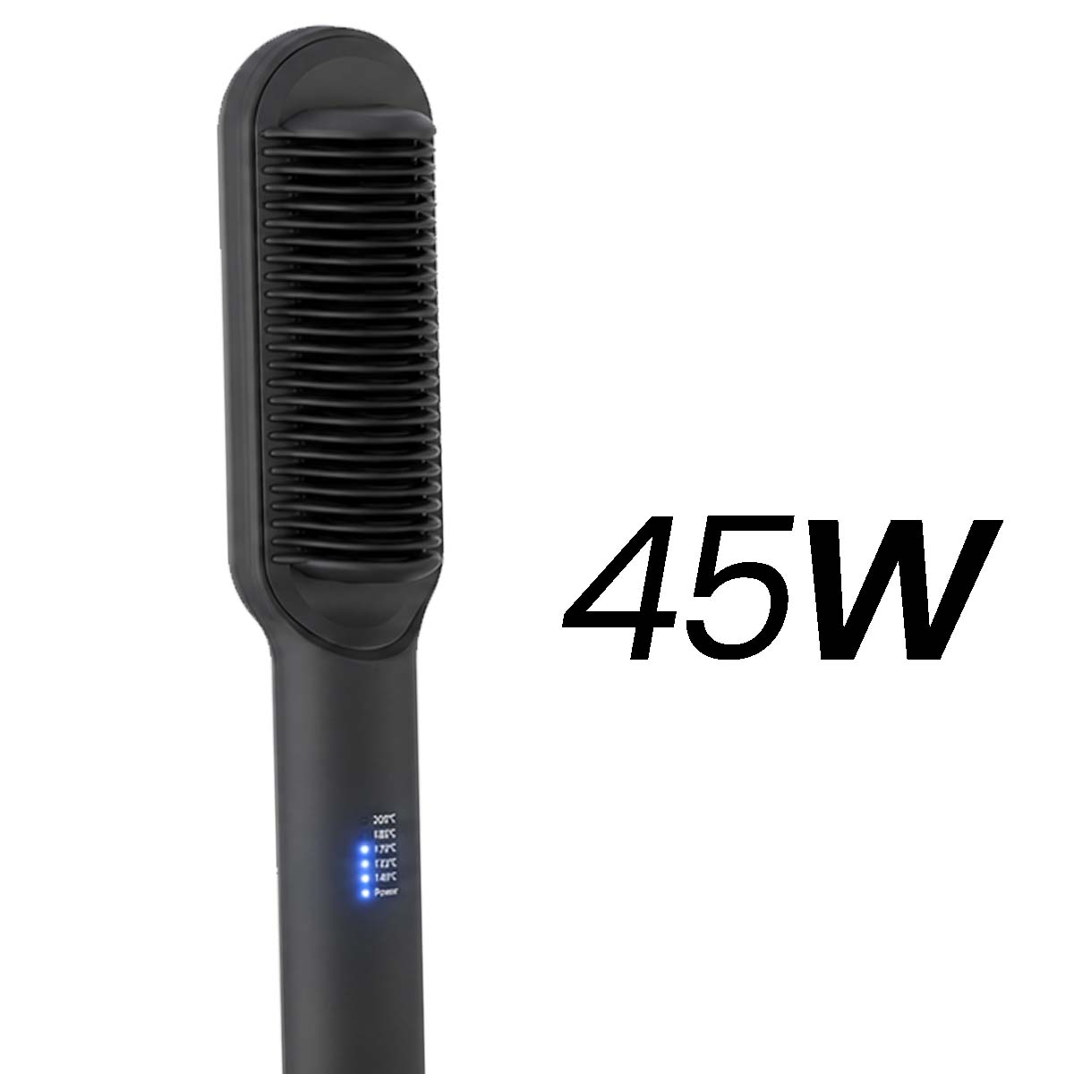 Brosse Chauffante Lissante AULYS Anti-Brûlure Noir et Violet avec 5 Réglages
