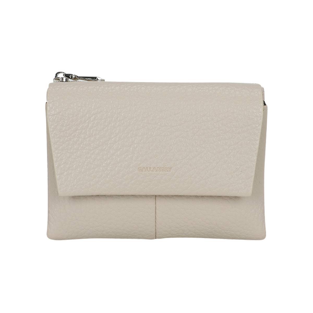 Portefeuille à Rabat Texturé Le Versatile Beige