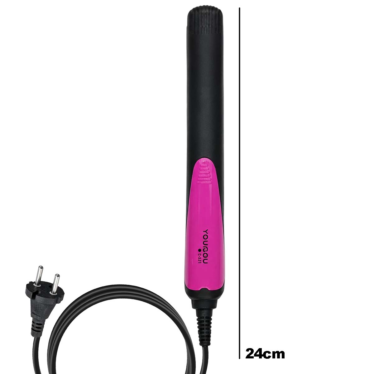 Mini Lisseur Boucleur de Voyage Rose 2 en 1