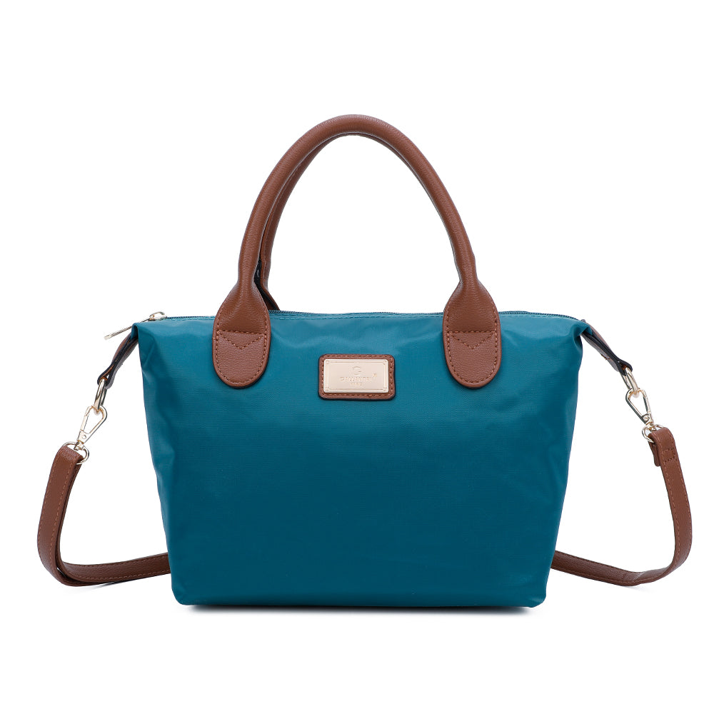 Sac à Main Shopper Mini avec Bandoulière Flanéria Vert Foncé