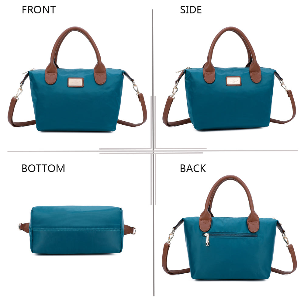 Sac à Main Shopper Mini avec Bandoulière Flanéria Vert Foncé