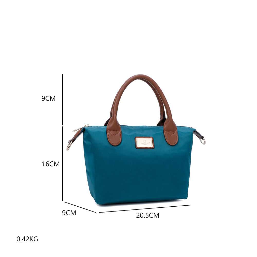 Sac à Main Shopper Mini avec Bandoulière Flanéria Vert Foncé