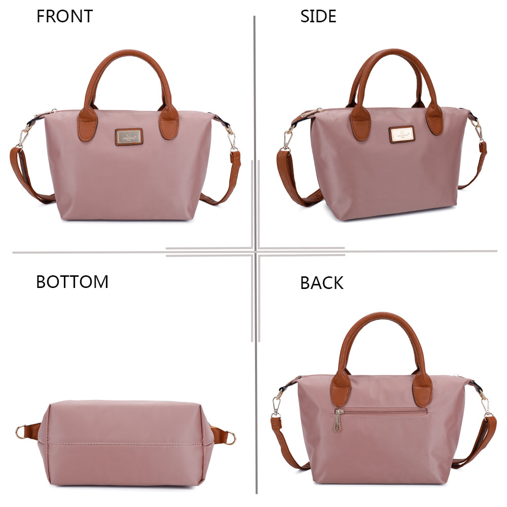 Sac à Main Shopper Mini avec Bandoulière Flanéria Rose Champagne