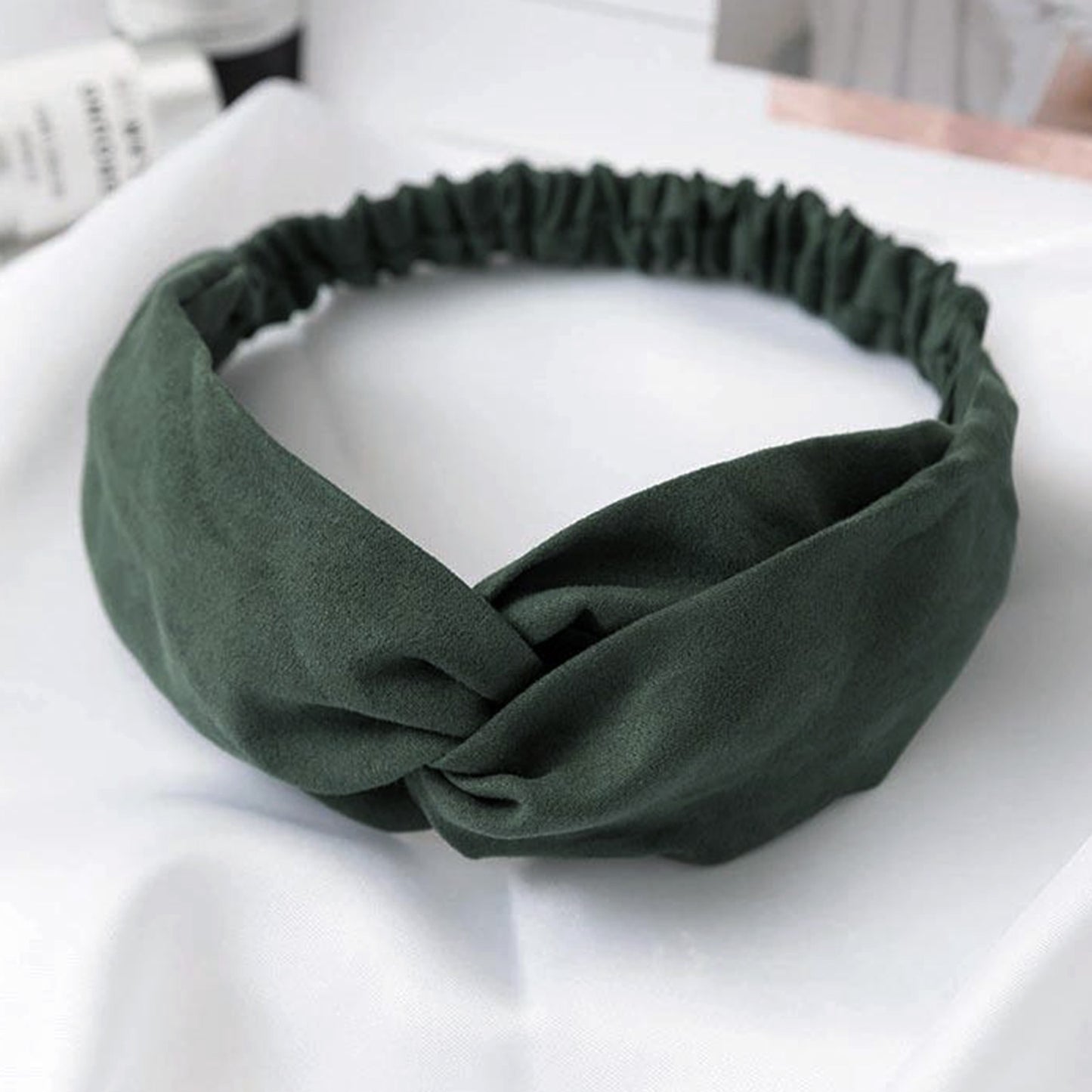 Bandeau Croisé en Velours - Collection Addison