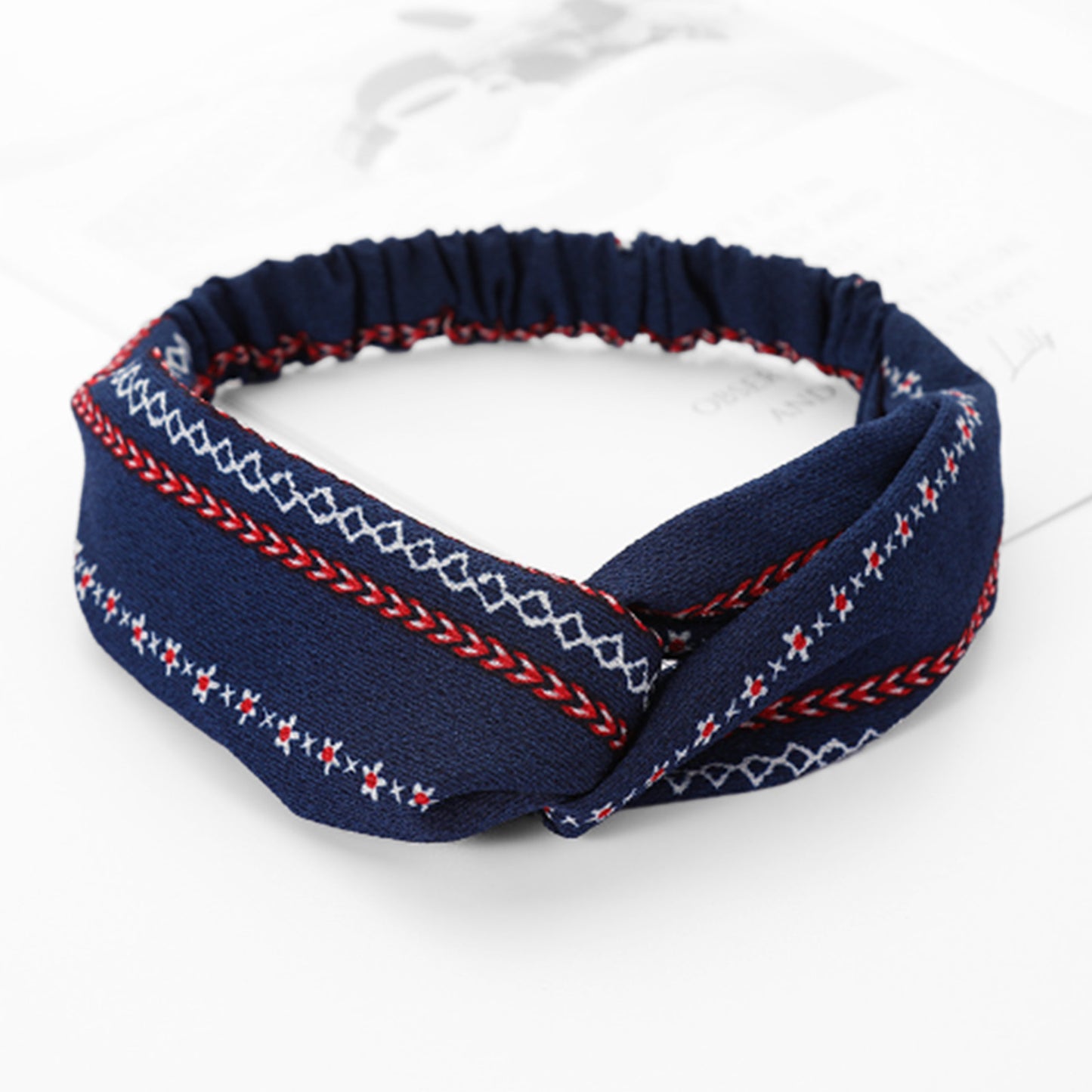 Bandeau Torsadé Motif Jacquard - Collection Aria