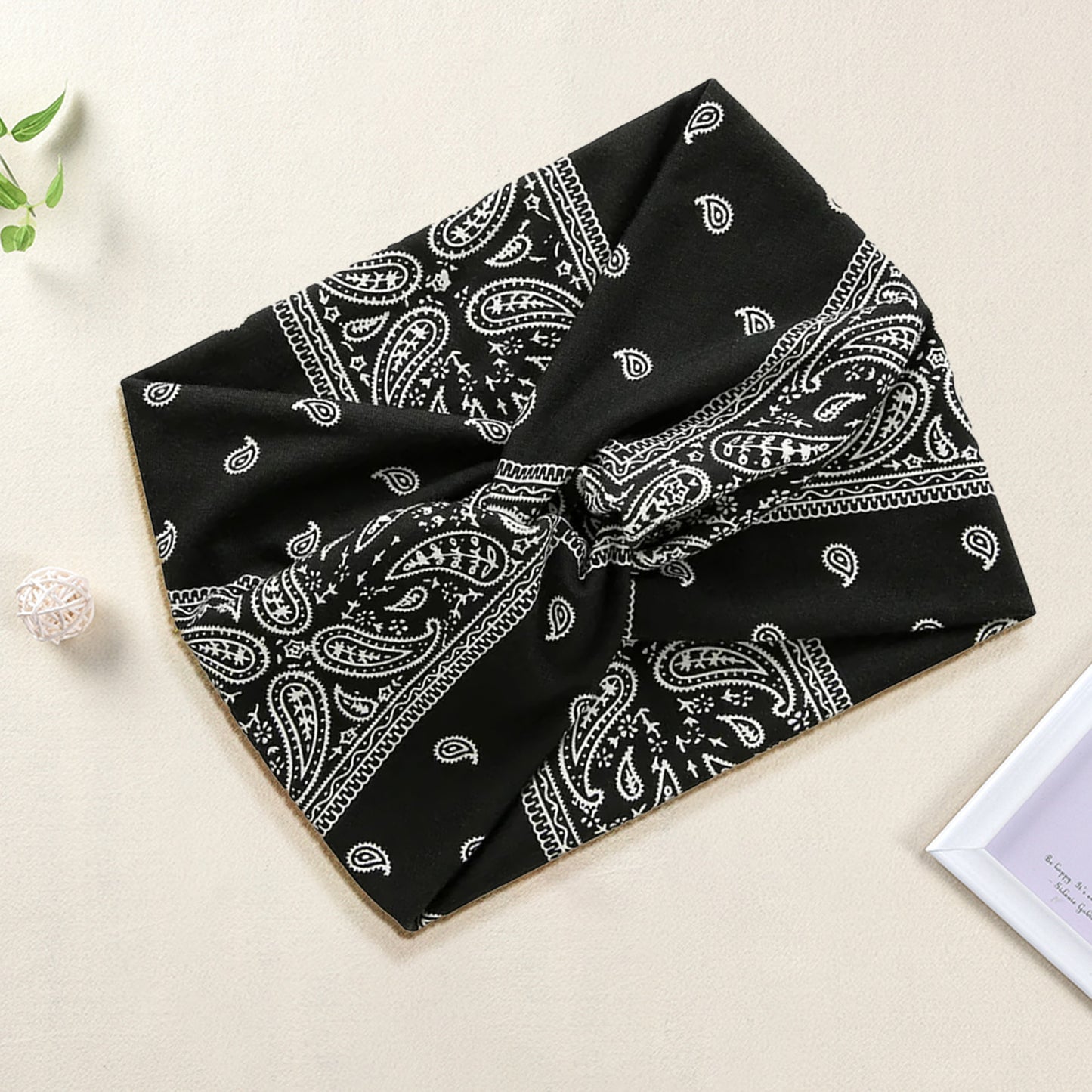 Bandeau Croisé Imprimé Paisley - Collection Ginny