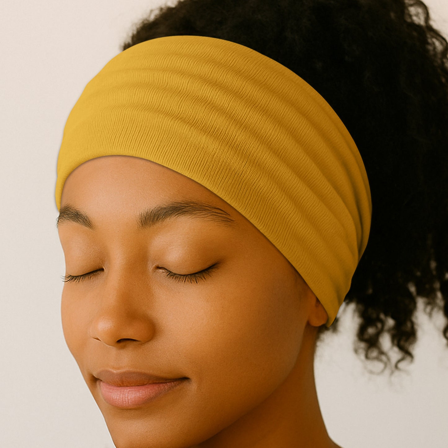 Bandeau Croisé Casual Jaune