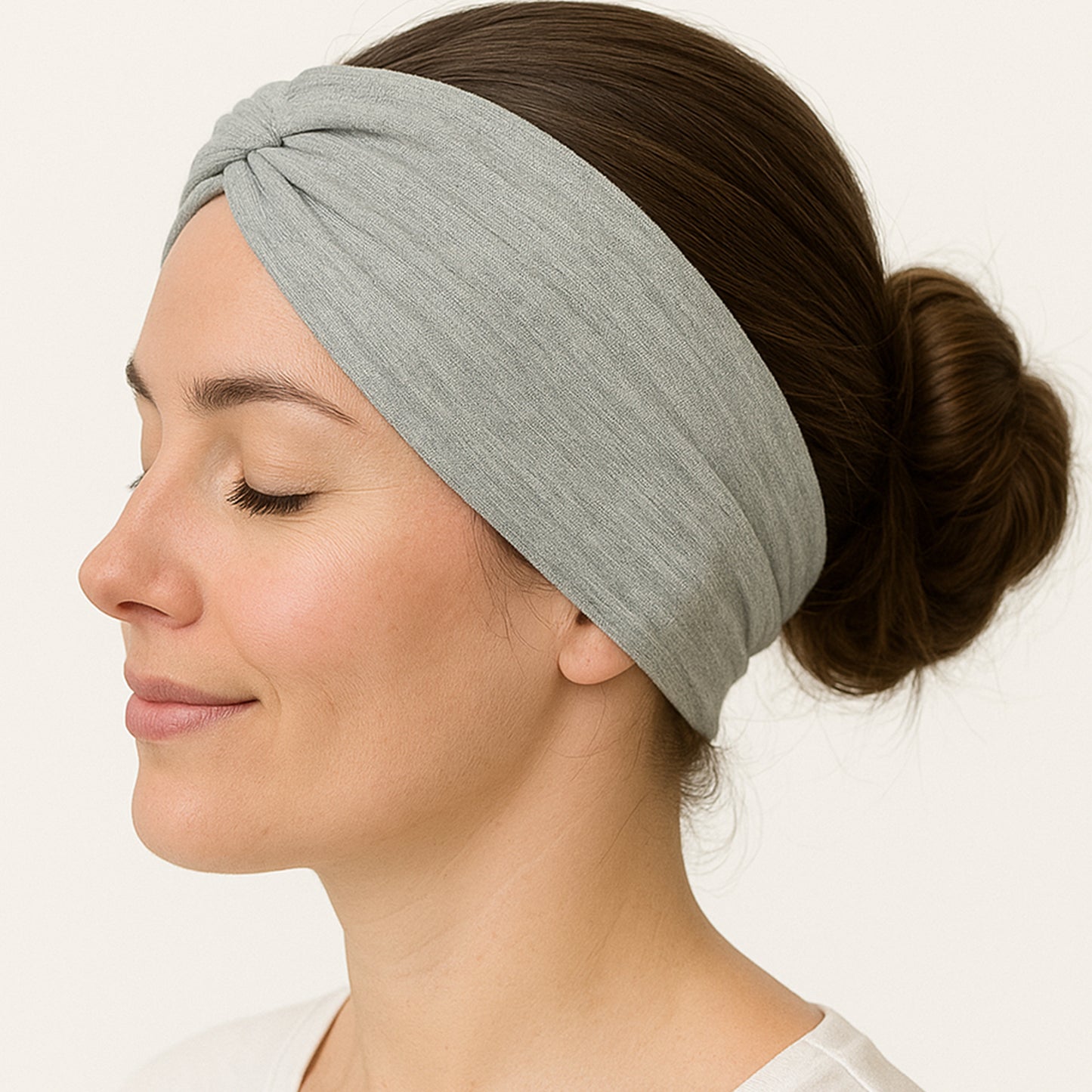 Bandeau Croisé Casual Gris Clair