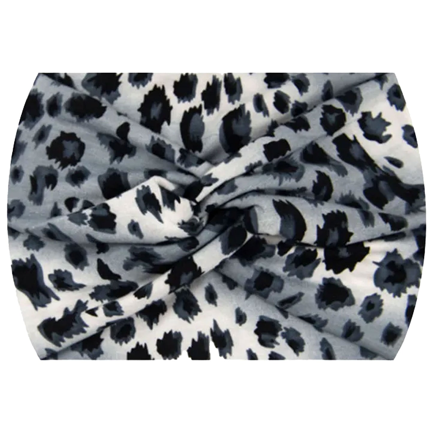 Bandeau Croisé Imprimé Léopard Gris - Collection Cléo