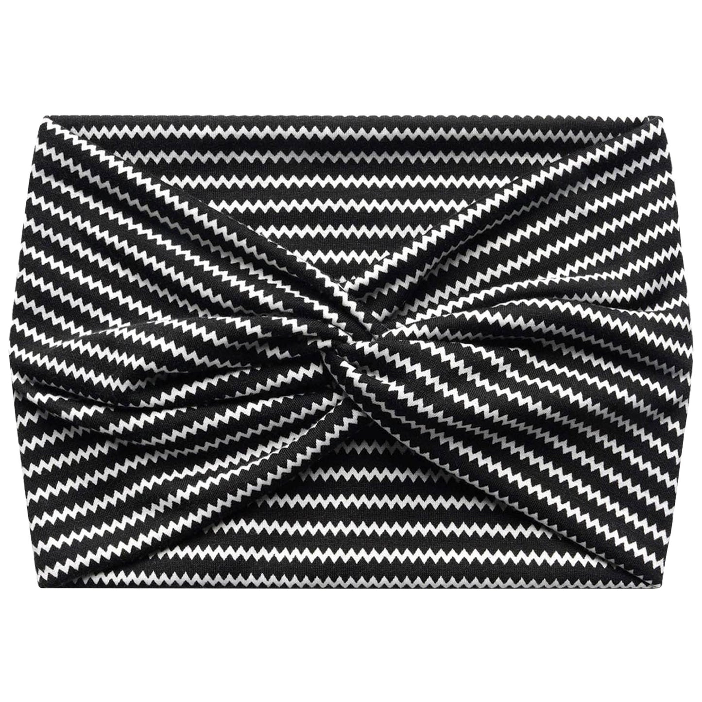 Bandeau Croisé Imprimé Chevron Graphique - Collection Aubree