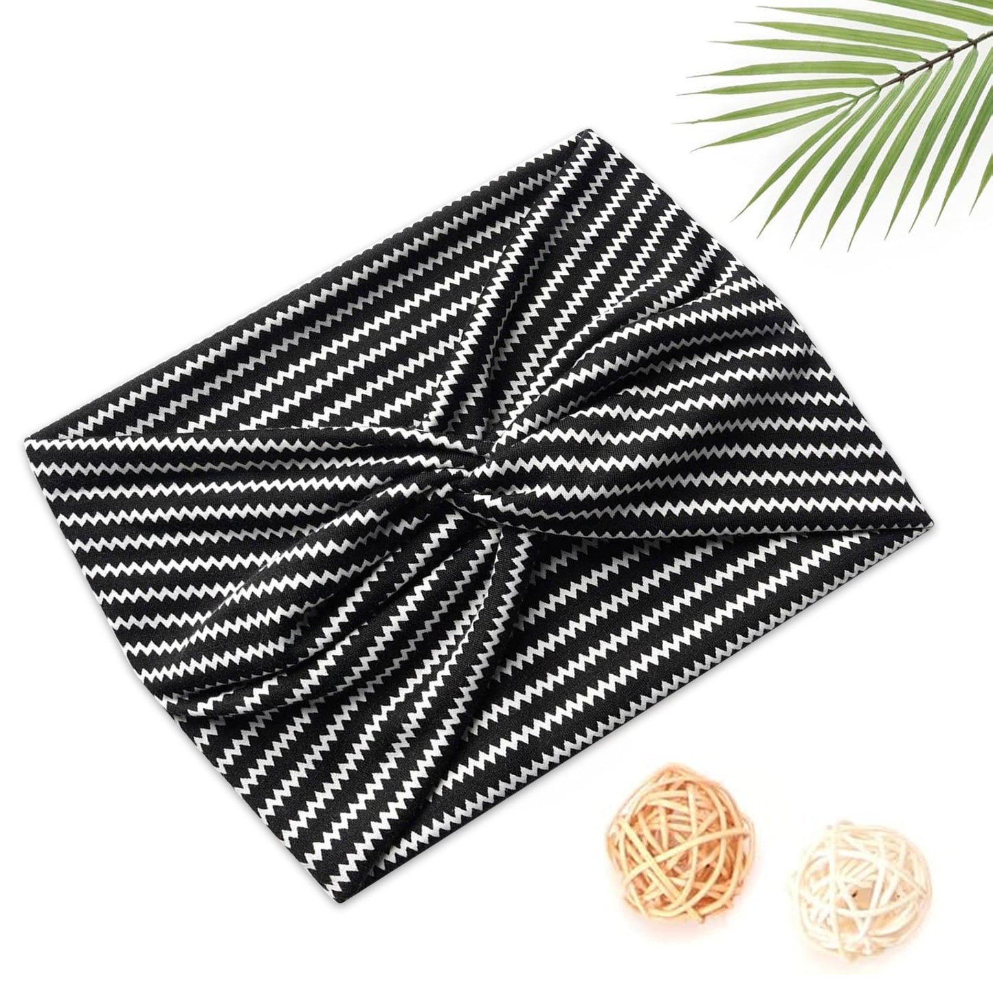 Bandeau Croisé Imprimé Chevron Graphique - Collection Aubree