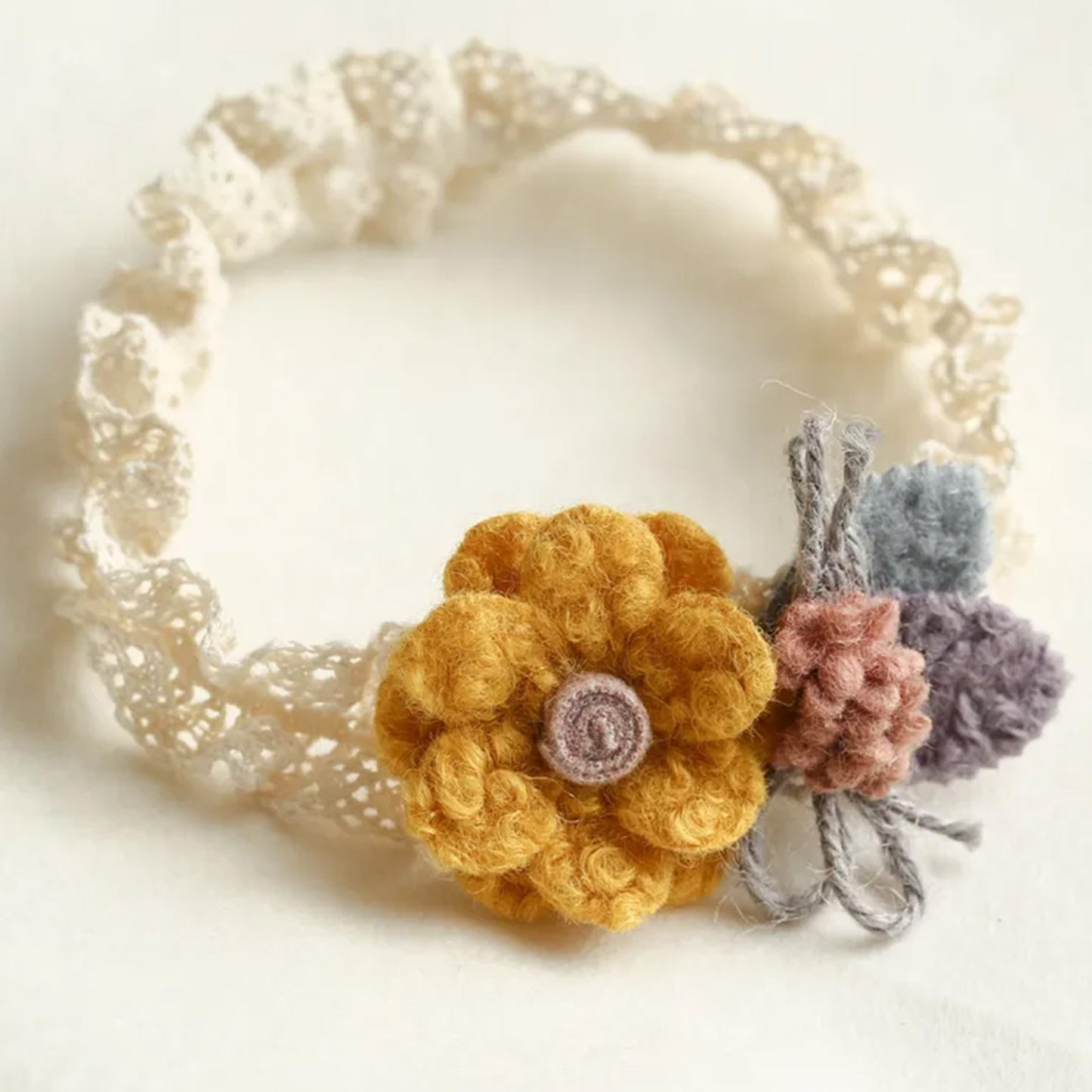 Bandeau pour Princesses en Dentelle - Collection Nellie