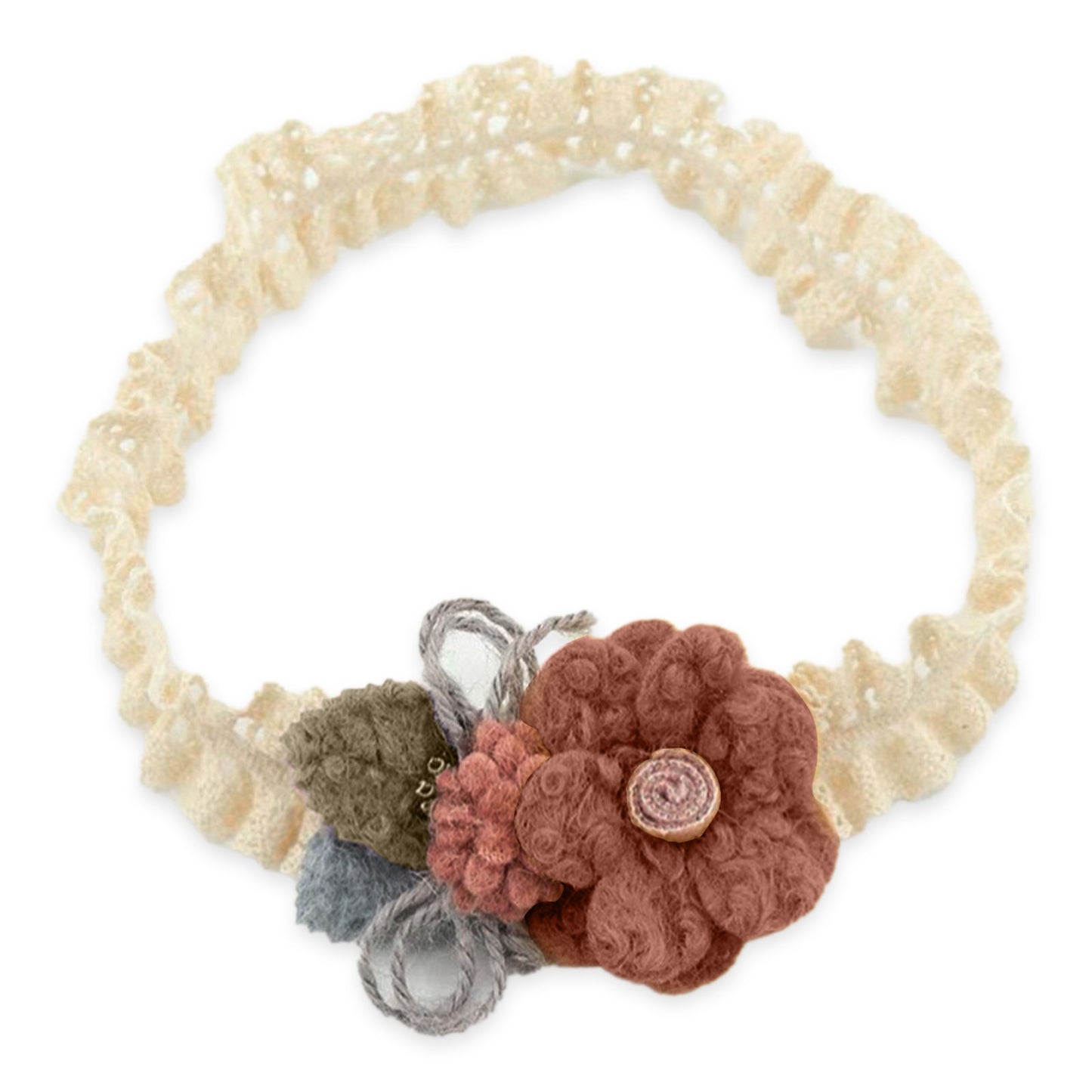 Bandeau pour Princesses en Dentelle - Collection Nellie