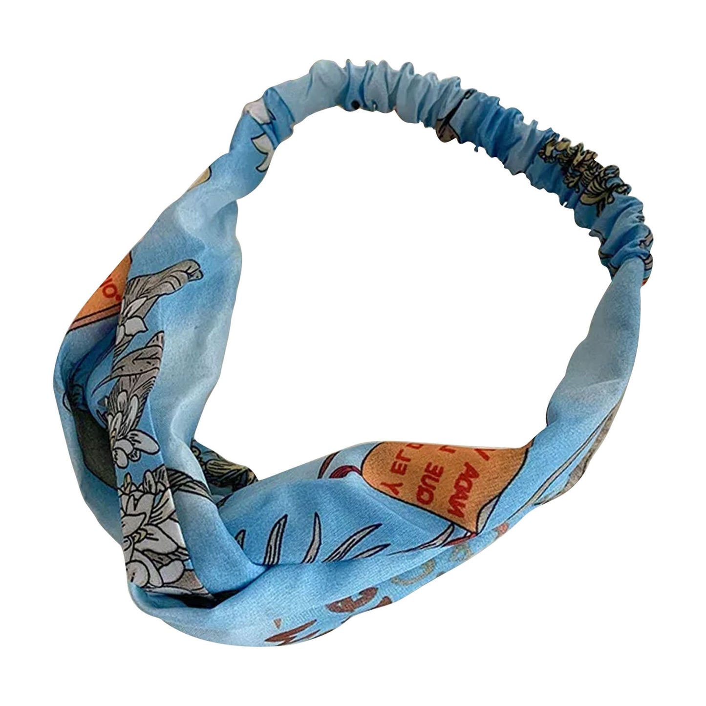 Bandeau Croisé Imprimé Bleu - Collection Waverly