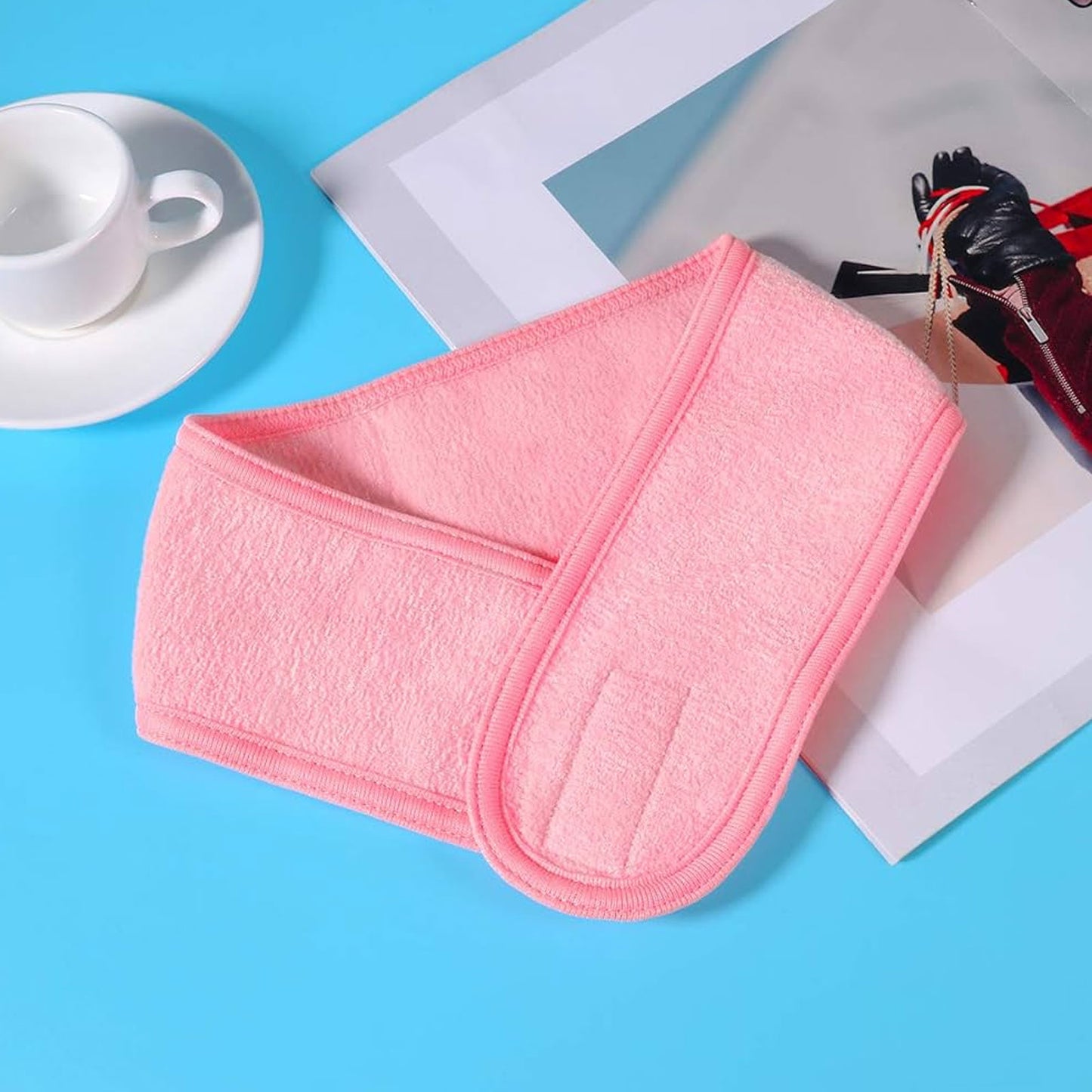 Bandeau Spa en Microfibre Rose