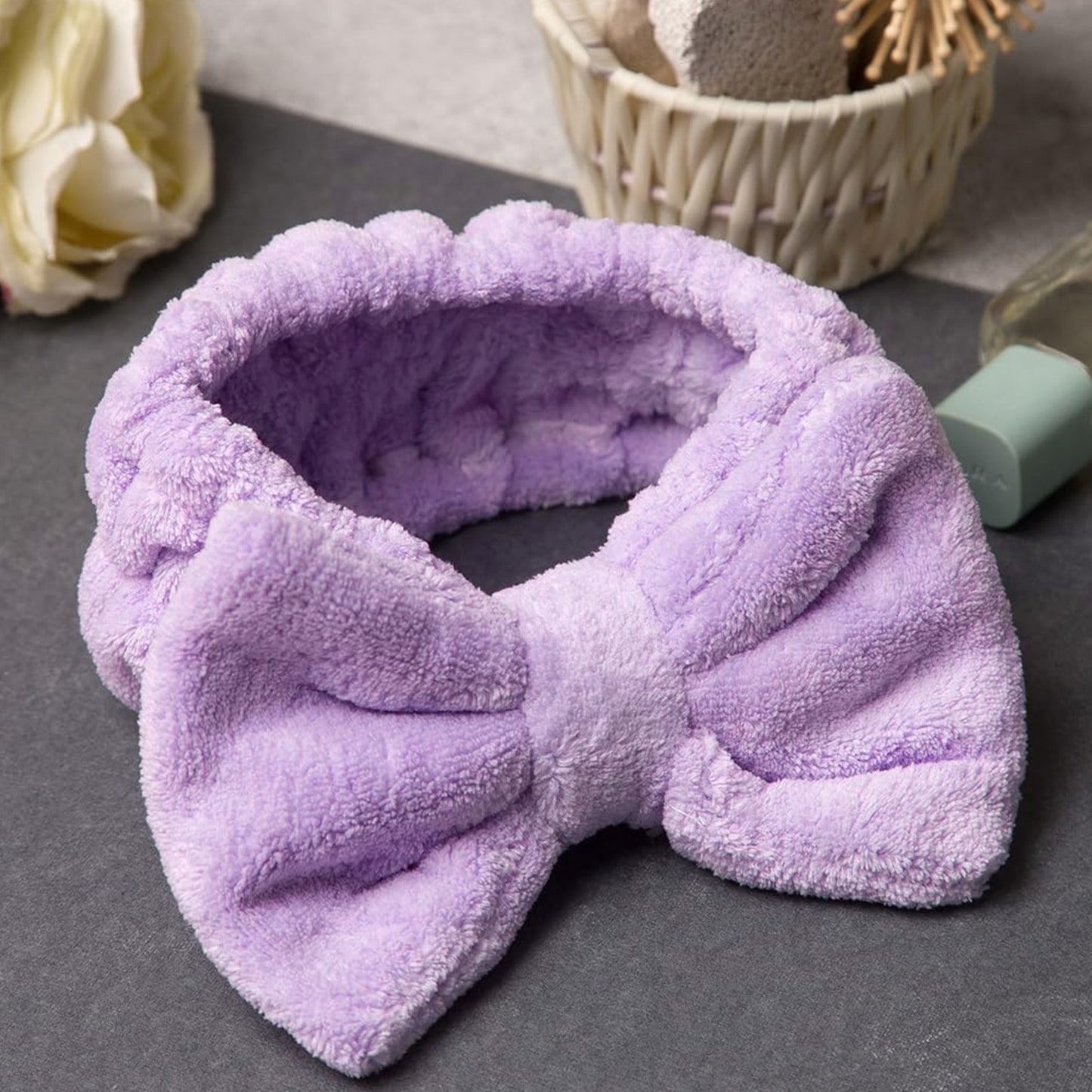 Bandeau Spa en Polaire Violet