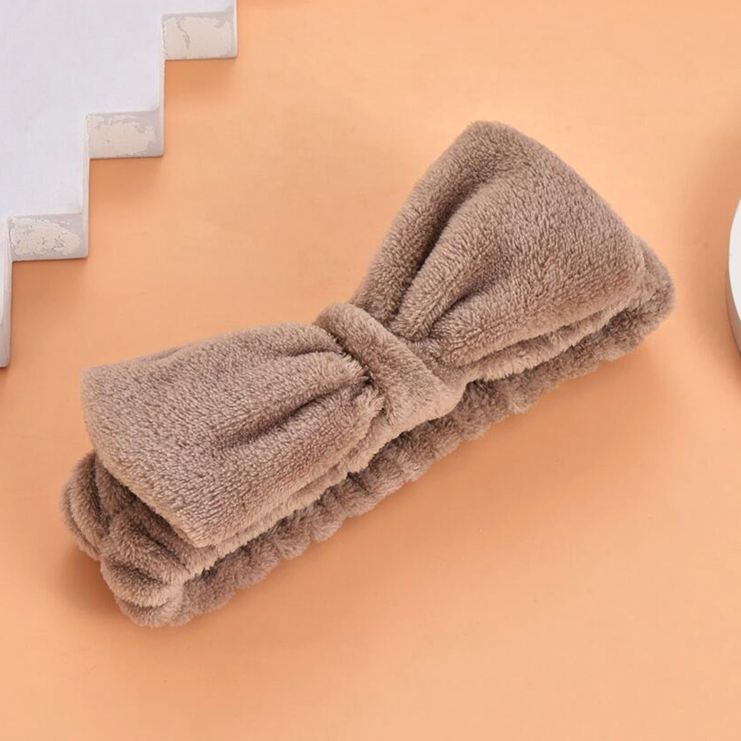 Bandeau Spa en Polaire Marron - Collection Harmony