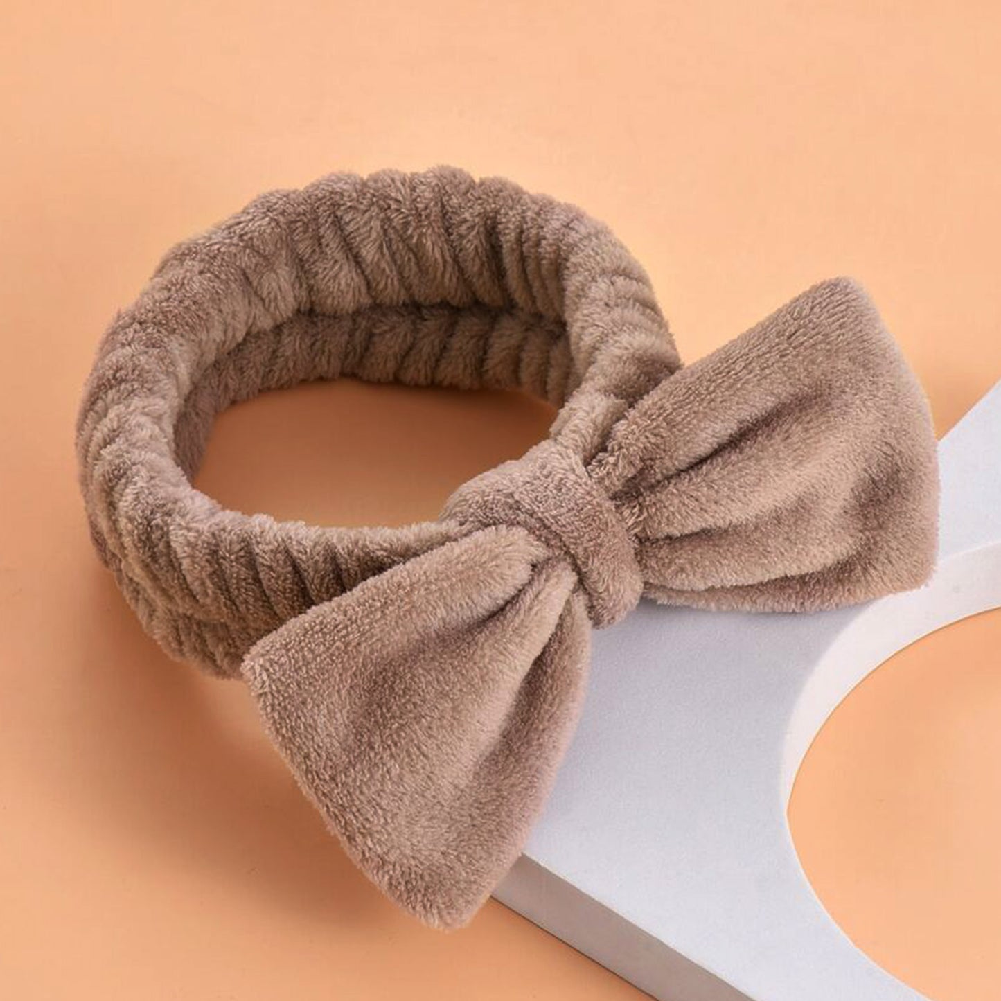 Bandeau Spa en Polaire Marron